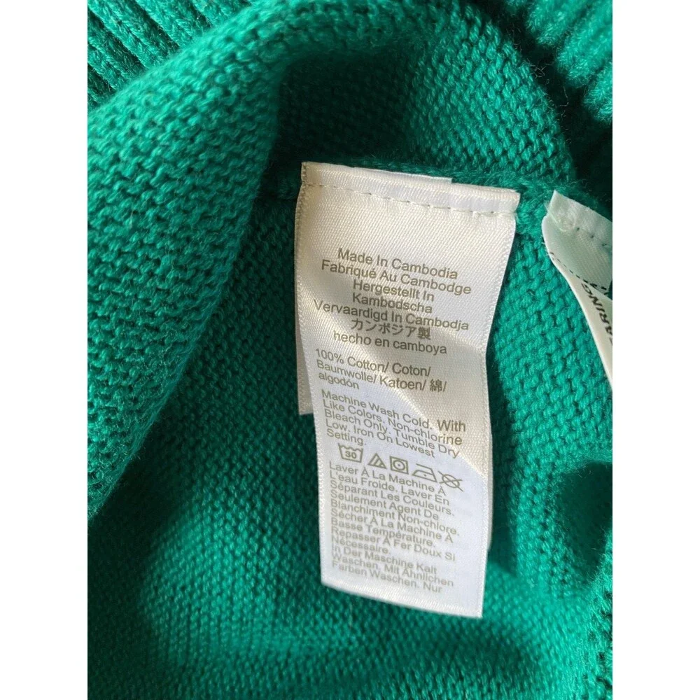 J. Crew Heritage Cotton Crewneck Sweater Teal Blue Green NWOT Men’s Size S